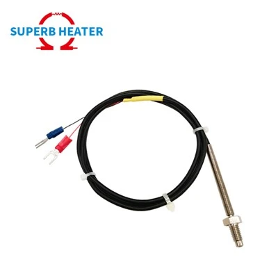 M6 M8 Bendbestendige waterdichte oliebestendige Siliconenschroef K Type Thermokoppel Temperatuursensor