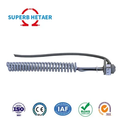 Industriële PTFE-dompelverwarmer Zuur-base-oplossing PTFE-verwarmer voor galvanisch bad